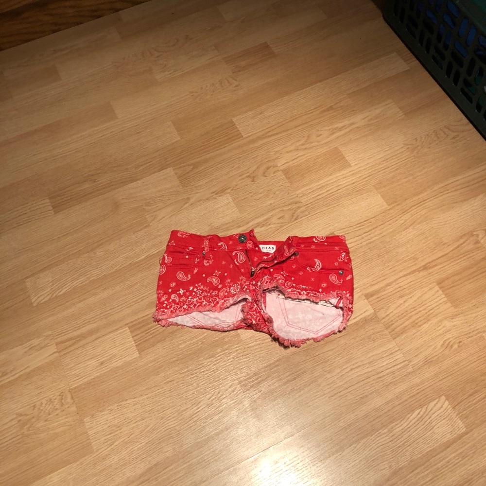 Red shorts